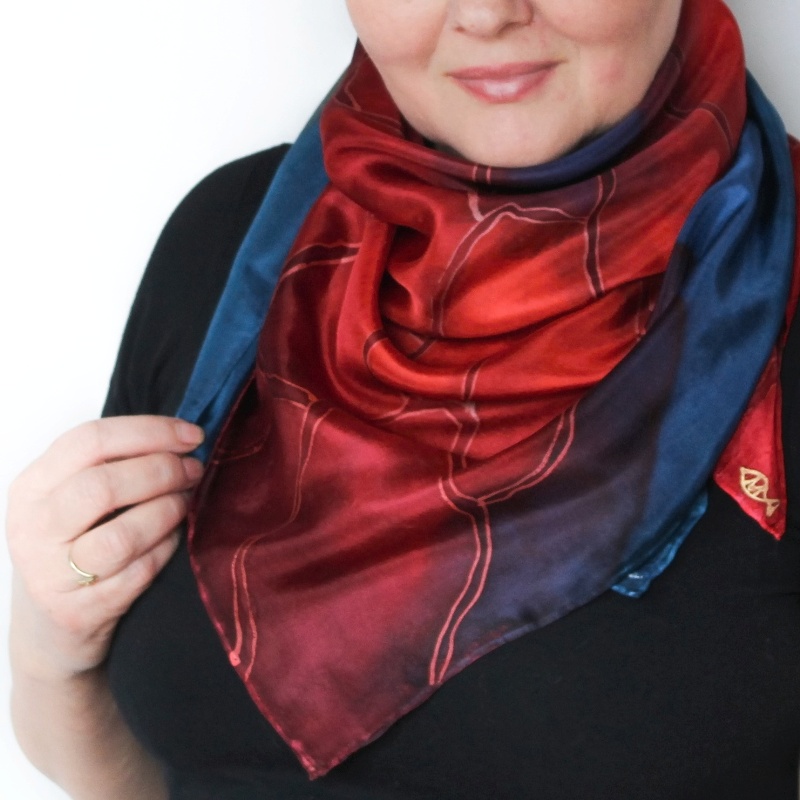 Hedvábný šátek - Etna