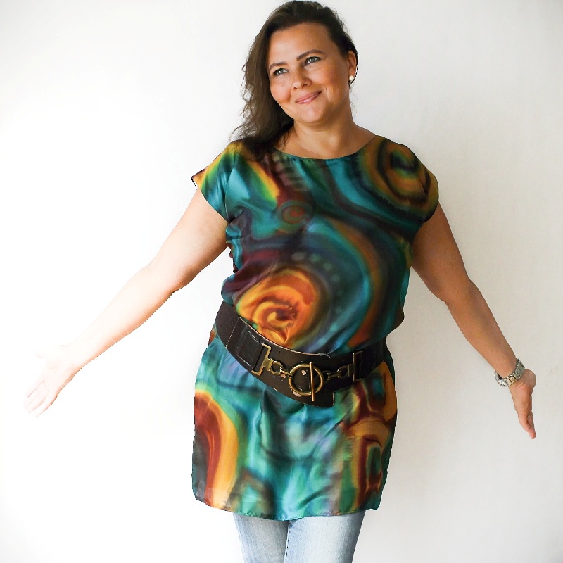 Hedvábná tunika - Etno