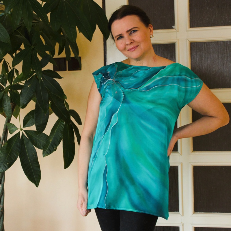 Hedvábná tunika - Azorské ostrovy
