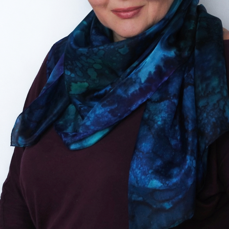 Hedvábný šál - Bezhvězdná noc