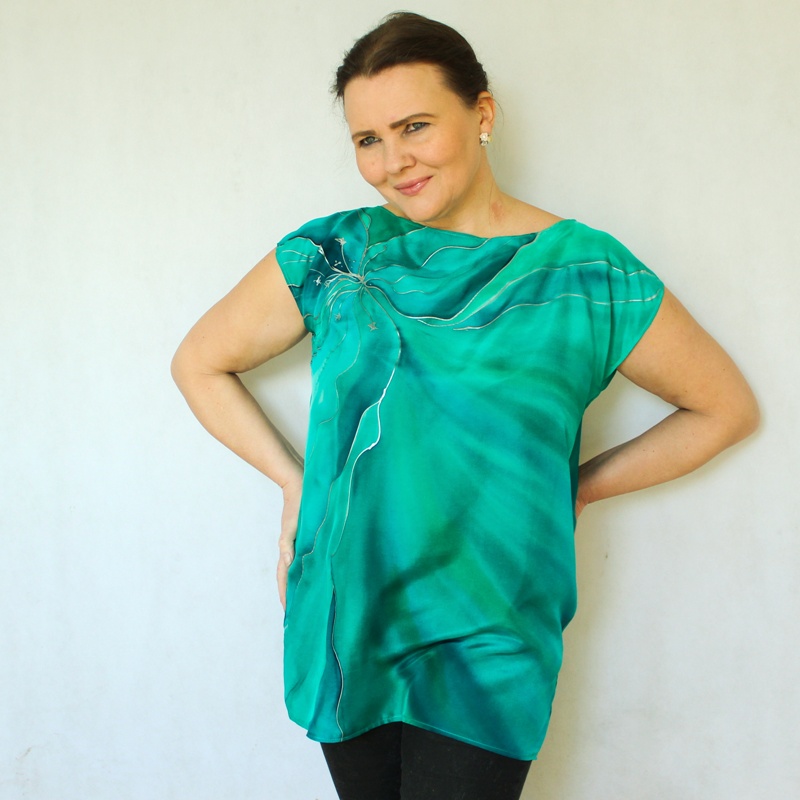 Hedvábná tunika - Azorské ostrovy