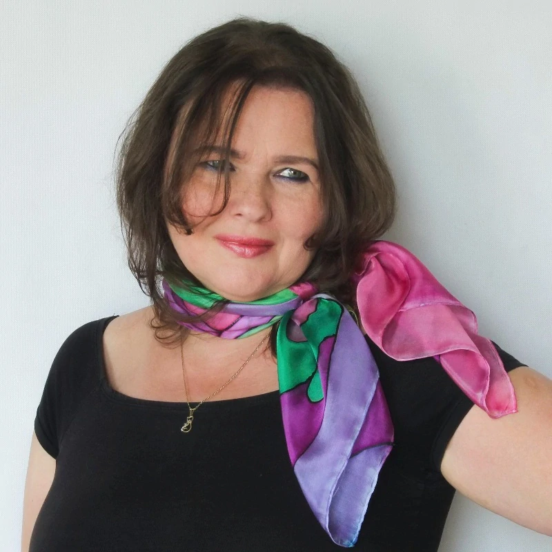 Hedvábný šátek - Motýlí