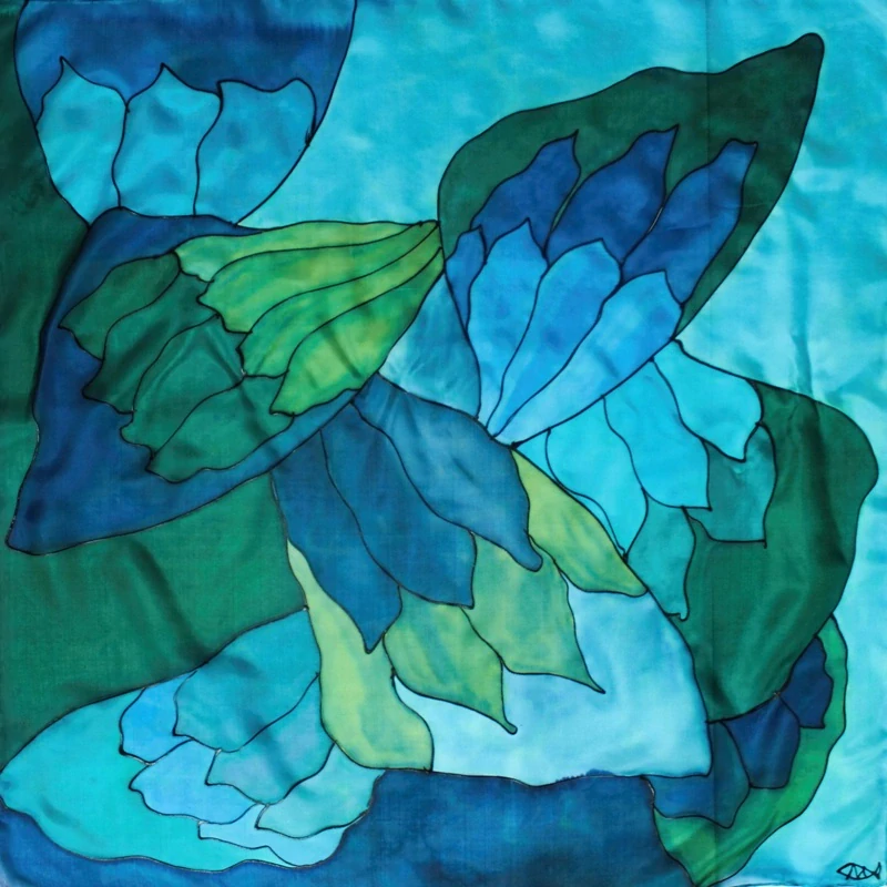 Hedvábný šátek - Modrásek