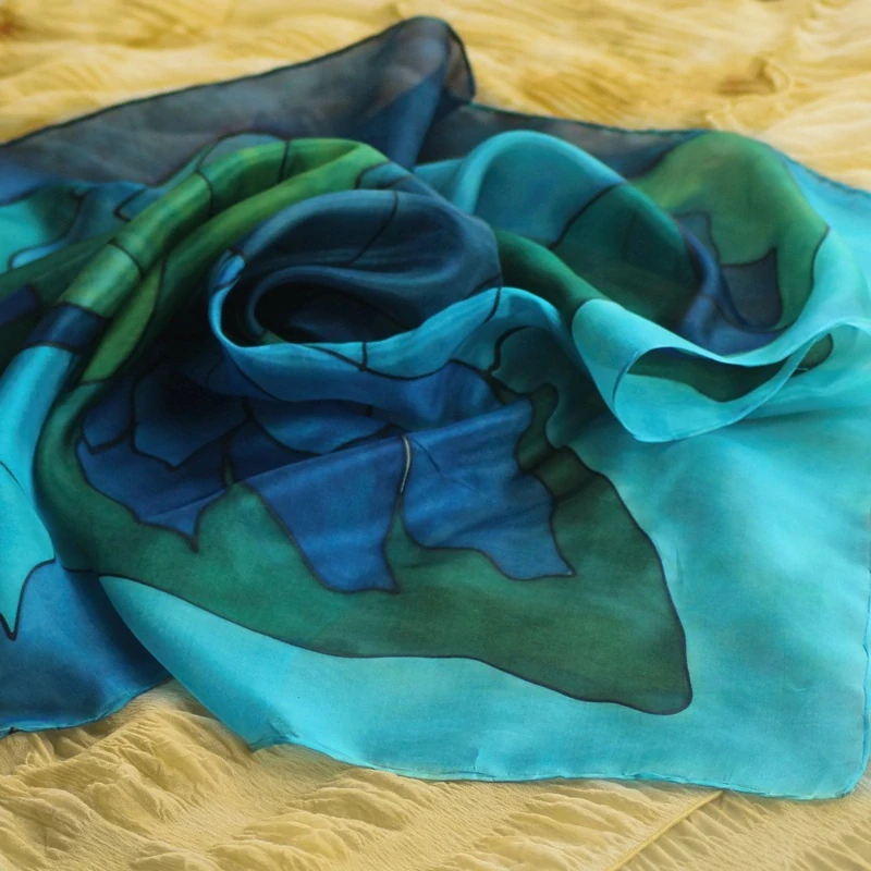 Hedvábný šátek - Modrásek