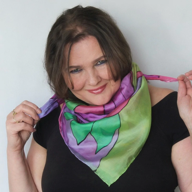 Hedvábný šátek - Motýlí