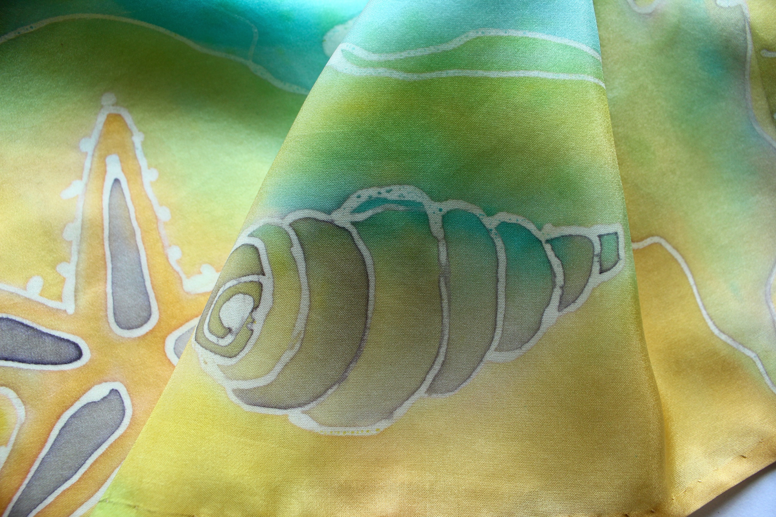 Hedvábná sukně - Mořský příboj